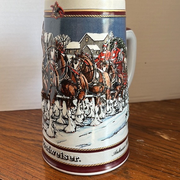Vintage Collector Budweiser holiday stein 1989 - Picture 1 of 8